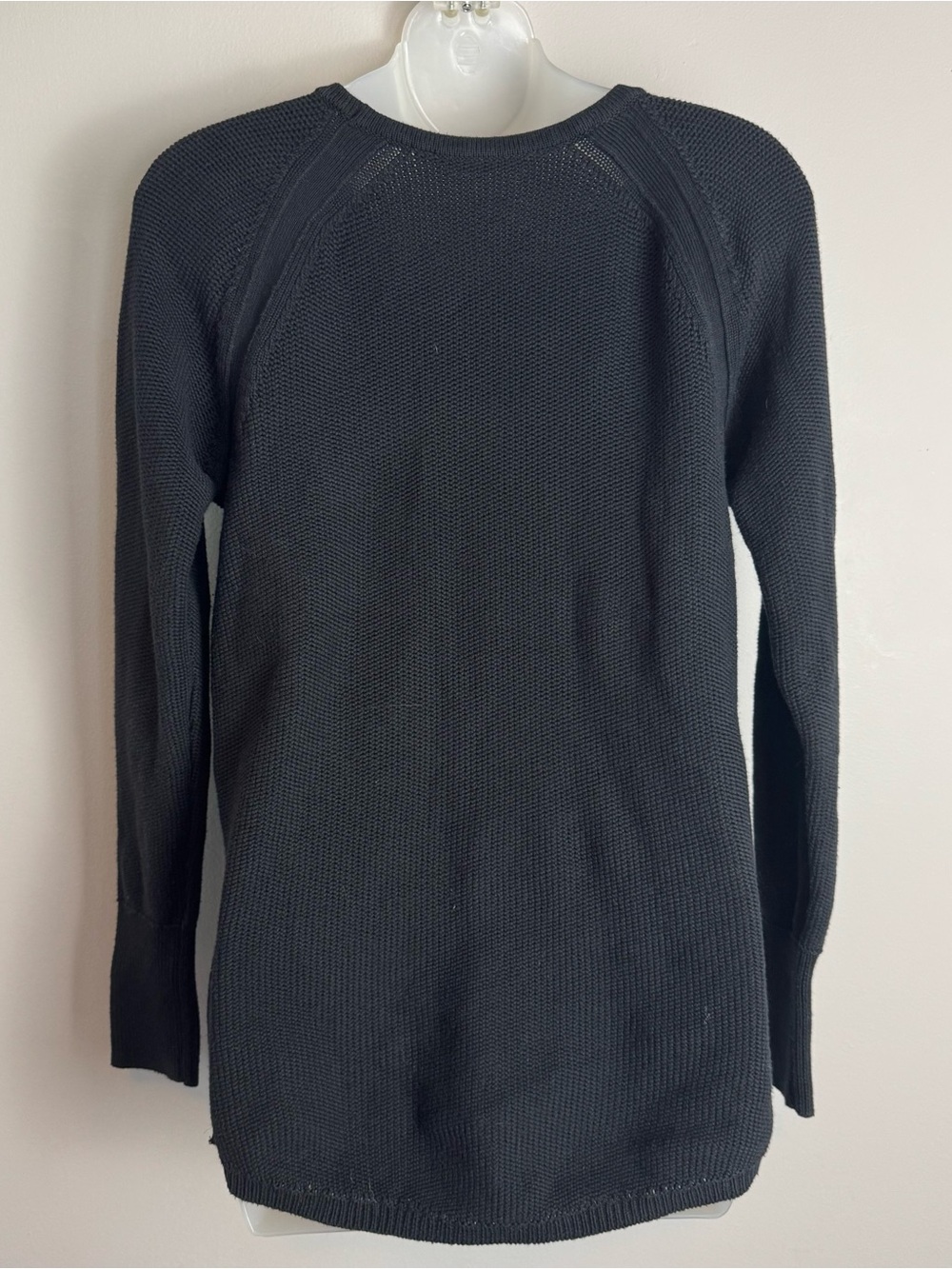 Athleta Black Knit Pullover Sweater With Size Zipper Details Size Medium - Picture 8 of 9